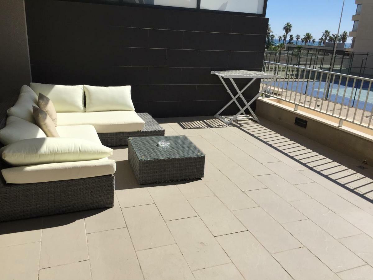 Apartamento Lujo, Primera Linea Playa, Garaje, Wifi, Piscina Climatizada 로쿠타스드마르 외부 사진
